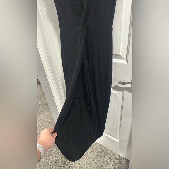 Twist Tie Waist Maxi Dress with Slit in Front - Picture 8 of 10
